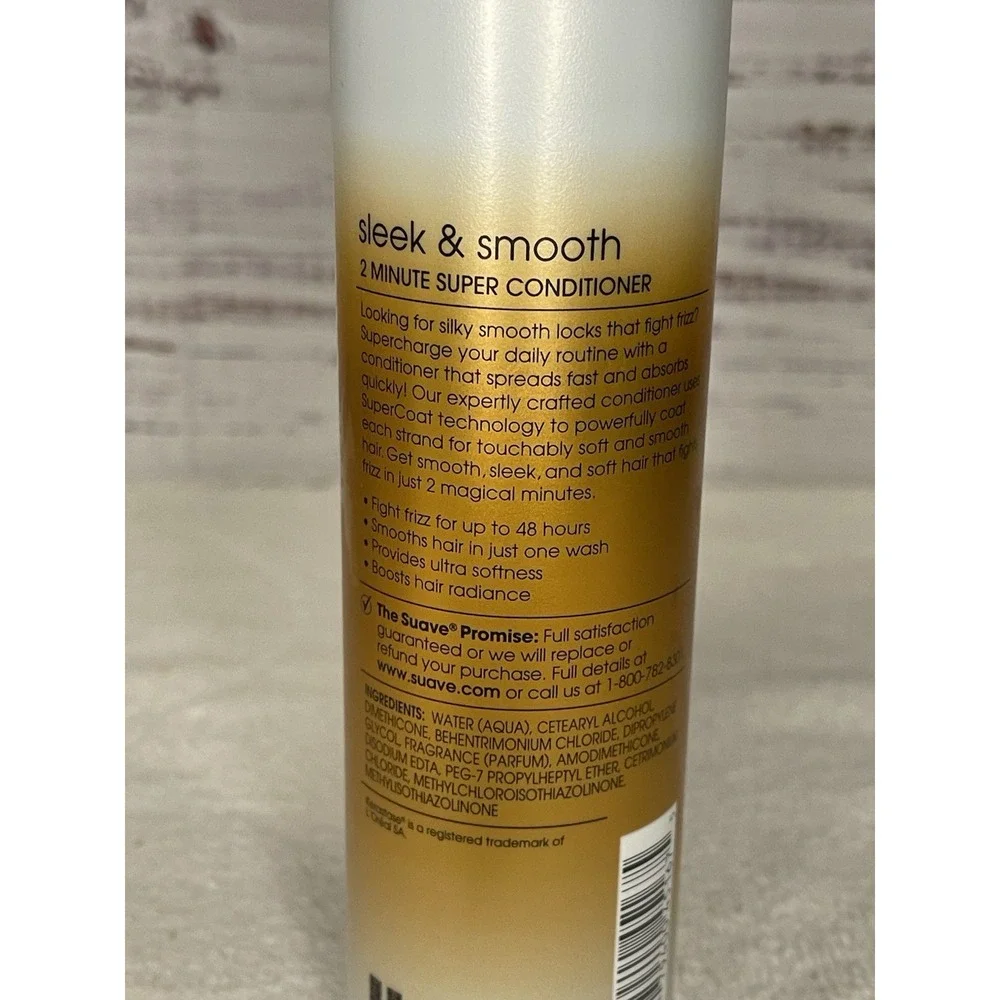Suave - Sleek & Smooth‎ 2 Minute Super CONDITIONER 8.5 oz